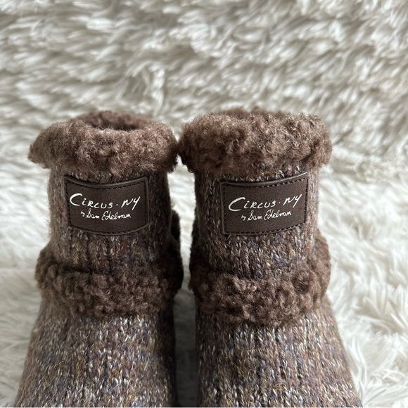 Circus NY By Sam Edelman Clare Faux Fur Lined Bootie Brown New In Box Size 8 - Picture 3 of 10